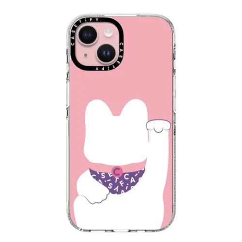 iPhone 15 - Lucky Cat Pink - Blank Slate