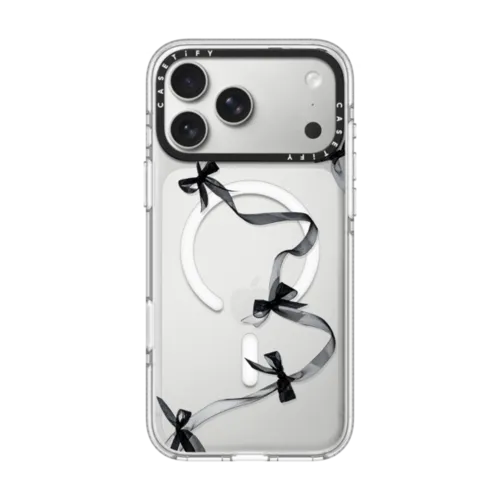 iPhone 17 Pro Max - Black Organza Ribbons