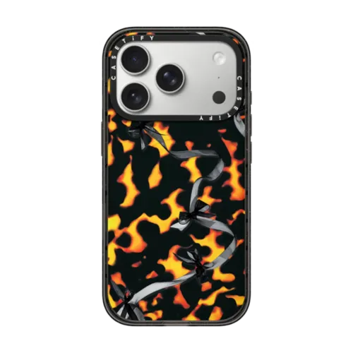 iPhone 17 Pro - Black Organza Ribbons