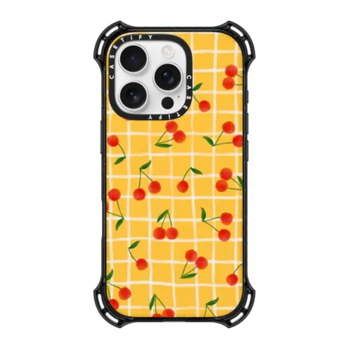 iPhone 16 Pro - Cherry Plaid