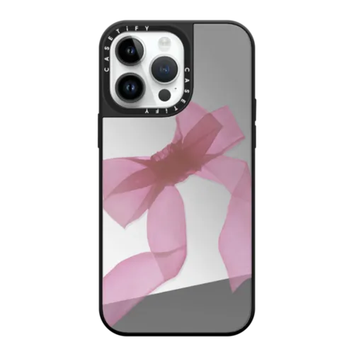 iPhone 14 Pro Max - Pink Organza Ribbon