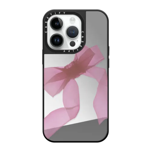 iPhone 14 Pro - Pink Organza Ribbon