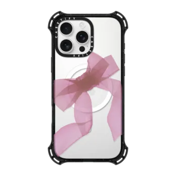 iPhone 16 Pro Max - Pink Organza Ribbon