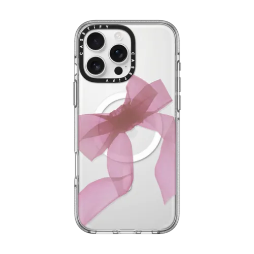 iPhone 16 Pro Max - Pink Organza Ribbon