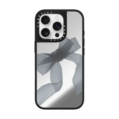 iPhone 16 Pro - Black Organza Ribbon