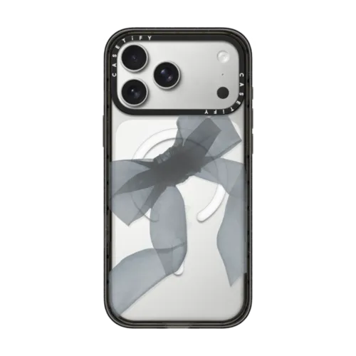 iPhone 17 Pro Max - Black Organza Ribbon
