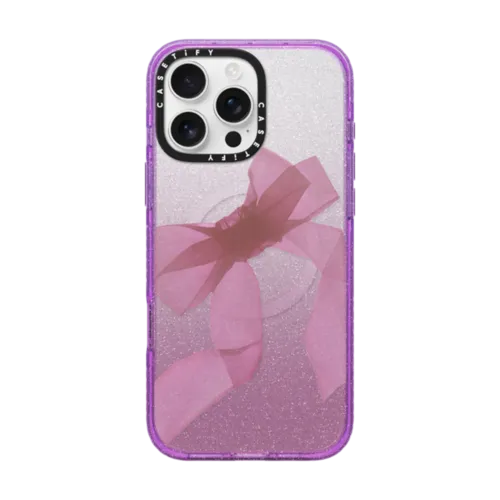 iPhone 16 Pro Max - Pink Organza Ribbon