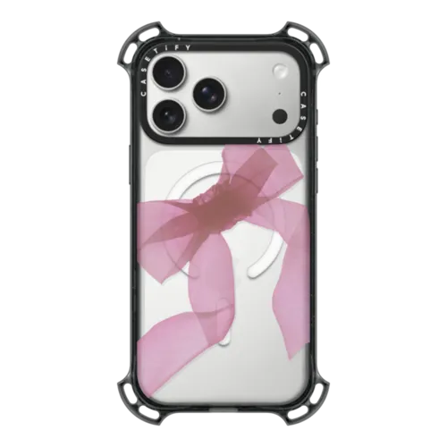 iPhone 17 Pro Max - Pink Organza Ribbon