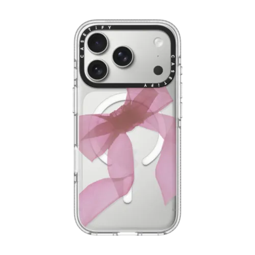 iPhone 17 Pro - Pink Organza Ribbon