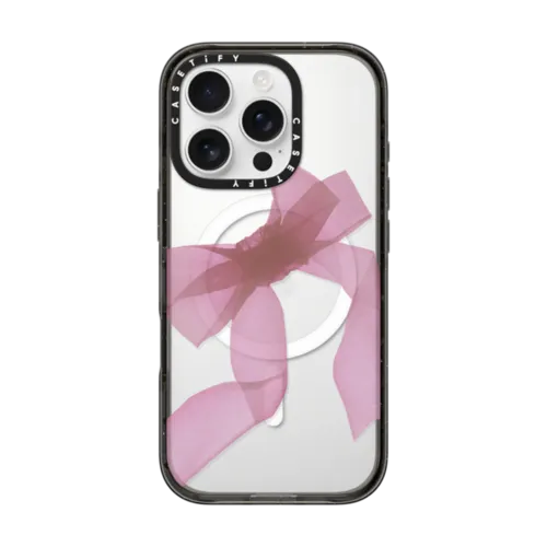 iPhone 16 Pro - Pink Organza Ribbon