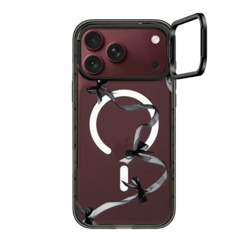 iPhone 18 Pro Max - Black Organza Ribbons