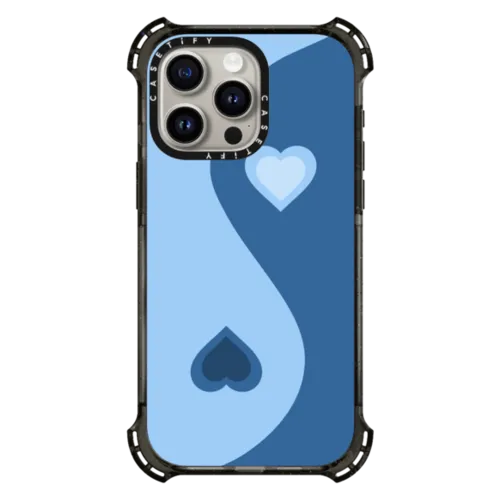 iPhone 15 Pro Max - Heart Yin Yang - Blue