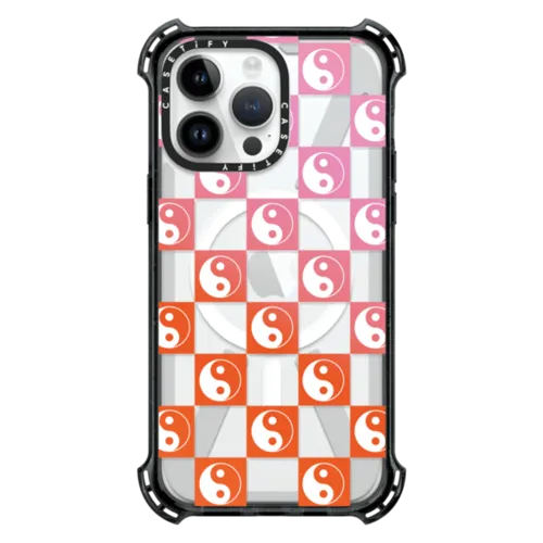 iPhone 14 Pro Max - Ying Yang Check Mate - Sunset Gradient