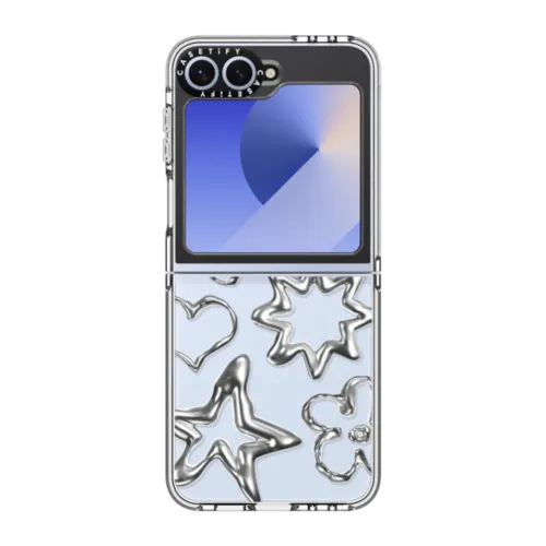 Galaxy Z Flip6 - Chrome Doodles
