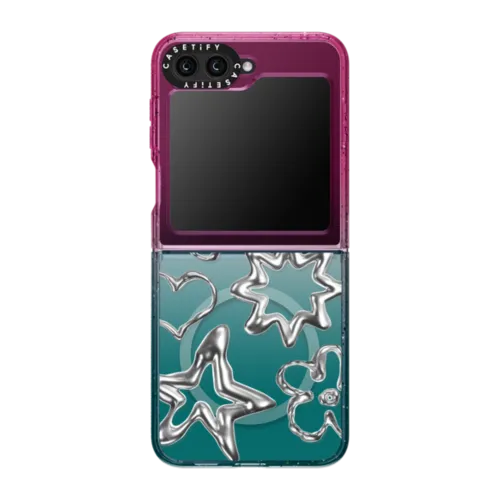 Galaxy Z Flip5 - Chrome Doodles