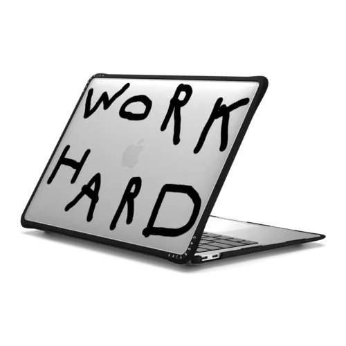 MacBook Air 13-inch (M1 / Intel) - WORK HARD BLACK