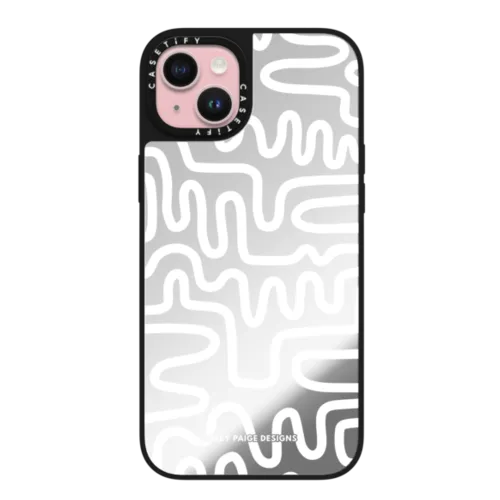 iPhone 15 Plus - White Line Art by Corey Paige Designs