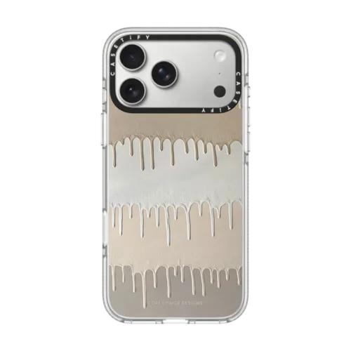 iPhone 17 Pro Max - Tan Painted Drips by Corey Paige Designs