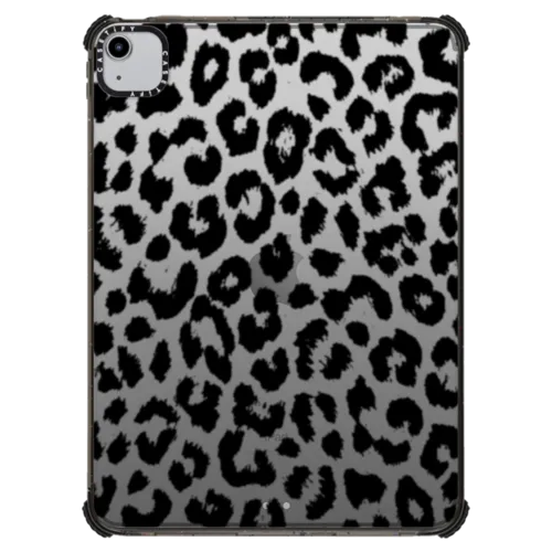 iPad Air (4th/5th gen) - Transparent Black Leopard Print