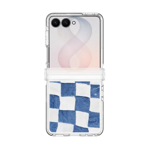 Galaxy Z Flip8 - BLUE CHECKERS