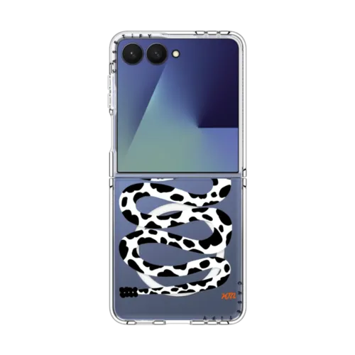 Galaxy Z Flip7 - Cow Print Snake by Kristina Micotti