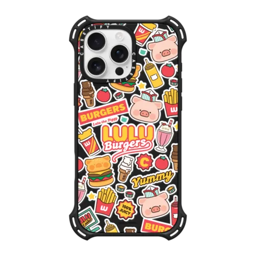 iPhone 16 Pro Max - BURGERS STICKERMANIA BY LULU THE PIGGY
