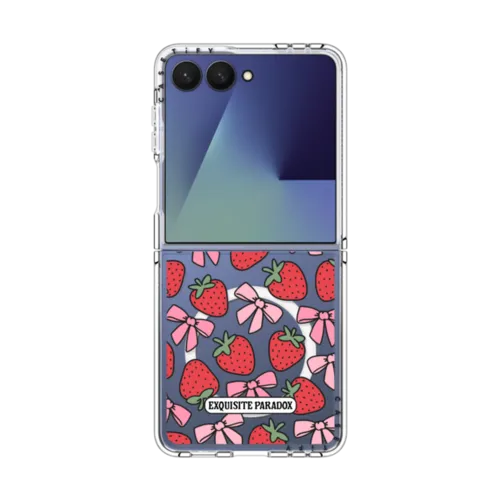 Galaxy Z Flip7 - Strawberry Bows