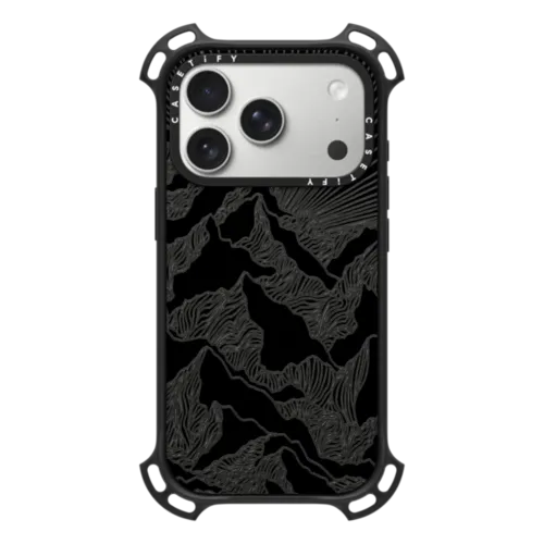 iPhone 17 Pro - AIM HIGH 2, MOUNTAINS B&W MINIMALIST NATURE ILLUSTRATION