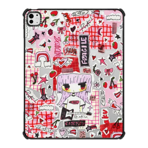 iPad Pro 13-inch (M4/M5) - Pink Rock Collage