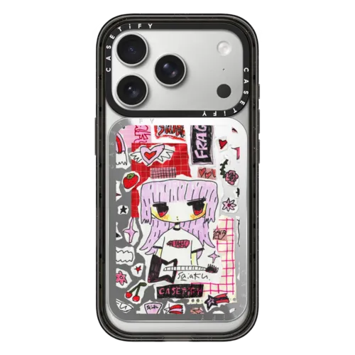 Snappy Cardholder Stand - Pink Rock Collage