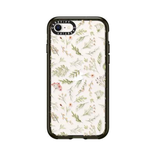 iPhone SE (2022) - Modern Pink Yellow Green Watercolor Floral Berries