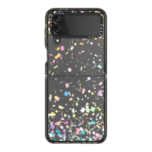 Galaxy Z Flip4 - Pastel Confetti Explosion Transparent