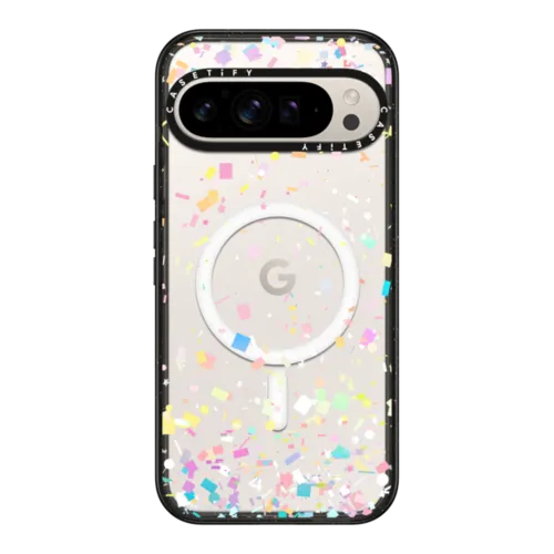 Google Pixel 9 Pro XL - Pastel Confetti Explosion Transparent