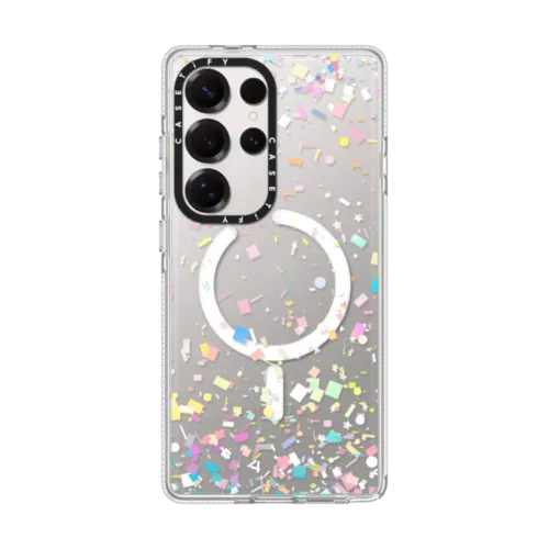 Galaxy S25 Ultra - Pastel Confetti Explosion Transparent