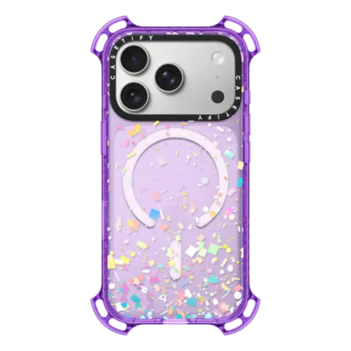 iPhone 17 Pro - Pastel Confetti Explosion Transparent