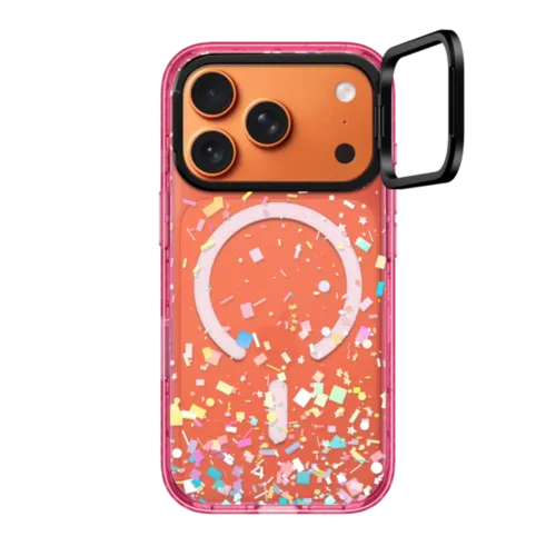 iPhone 17 Pro - Pastel Confetti Explosion Transparent