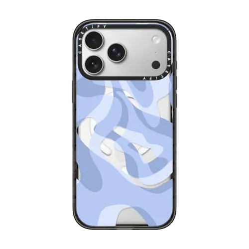 iPhone 17 Pro Max - retro swirls in blue