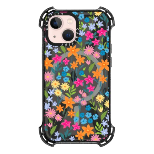 iPhone 13 Mini - bright spring flowers - daisy floral pattern