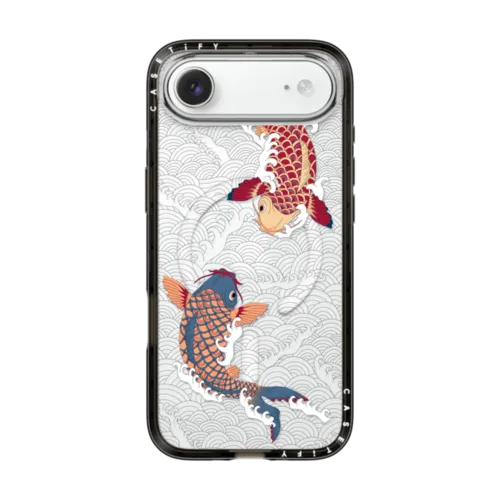 iPhone Air - koi fish Japanese tattoo style transparent pattern