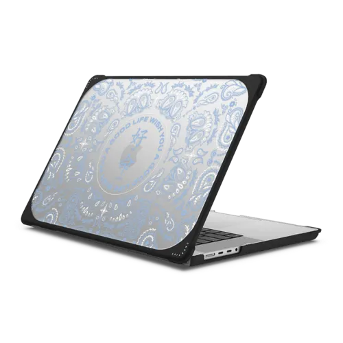 MacBook Pro 16-inch (M1 - M4) - WYAGL Paisley Laptop Case - Blue