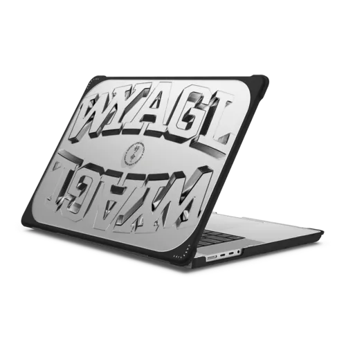 MacBook Pro 16-inch (M1 - M4) - WYAGL Paisley Laptop Case - Metallic Logo
