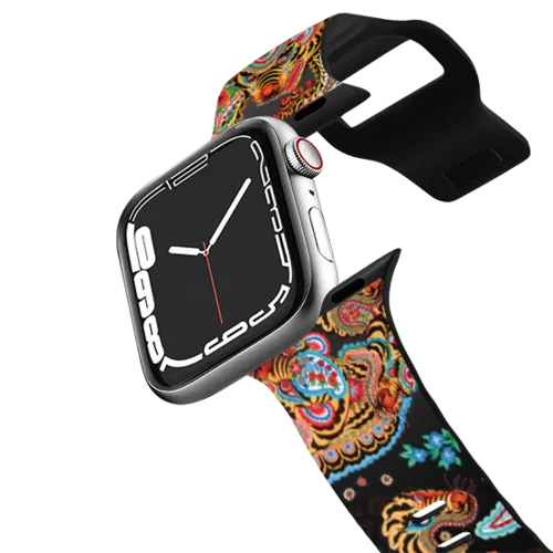 Apple Watch Series 7-9 (45mm) - Tiger universe paisley by Phannapast