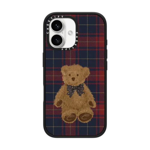 iPhone 16 - Teddy Bear Plaid