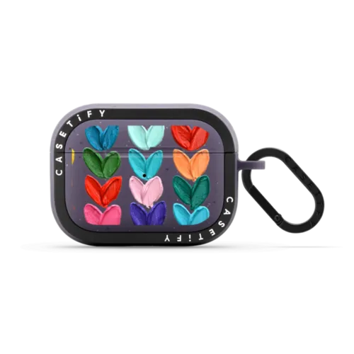 AirPods Pro 2 - Clear Polka Daub Hearts