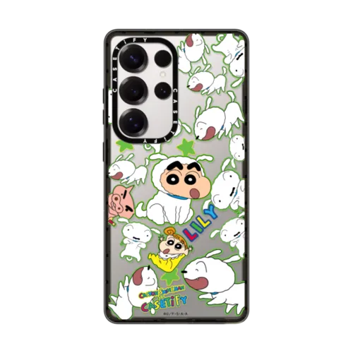 Galaxy S25 Ultra - Crayon Shinchan Sticker Custom Case (Shiro)