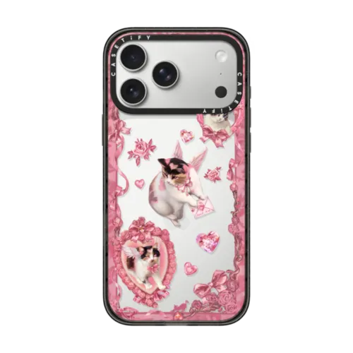 iPhone 17 Pro Max - Heart Bow Cat