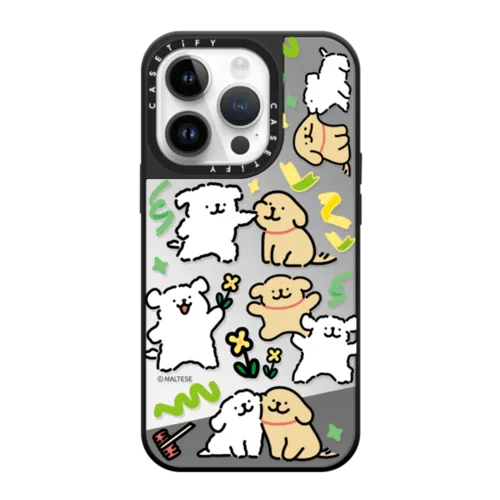 iPhone 14 Pro - Maltese Coloured Ribbon Sticker Case