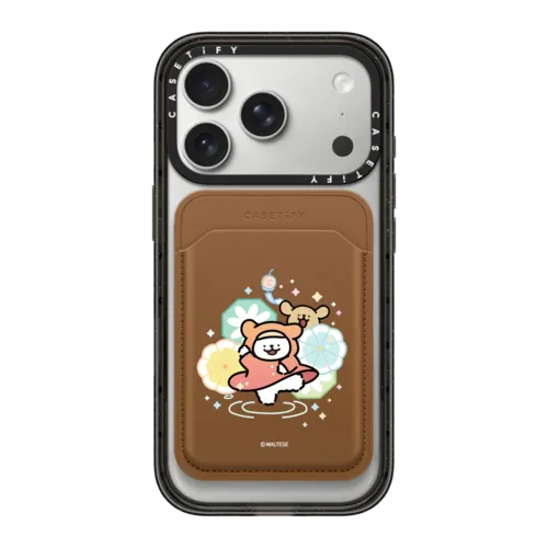Snappy MagSafe Wallet - Maltese Rainy Play MagSafe Wallet