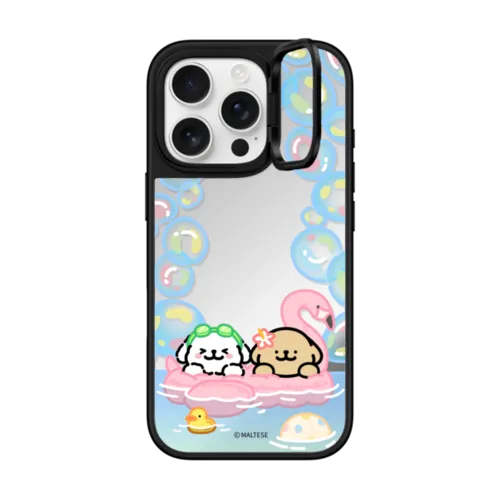 iPhone 16 Pro - Maltese Bubble Pool Case
