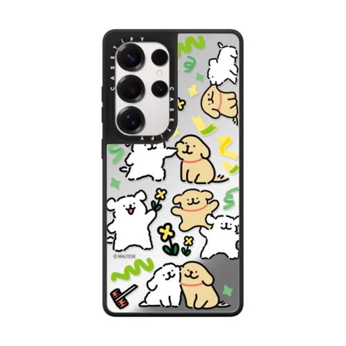 Galaxy S25 Ultra - Maltese Coloured Ribbon Sticker Case